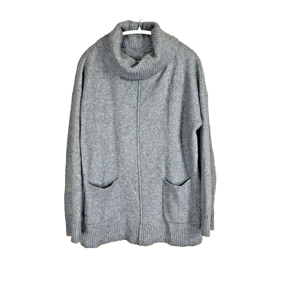 Soft Surroundings Cowl Neck Sweater XL Pockets Fisherman Lagenlook Oversized
